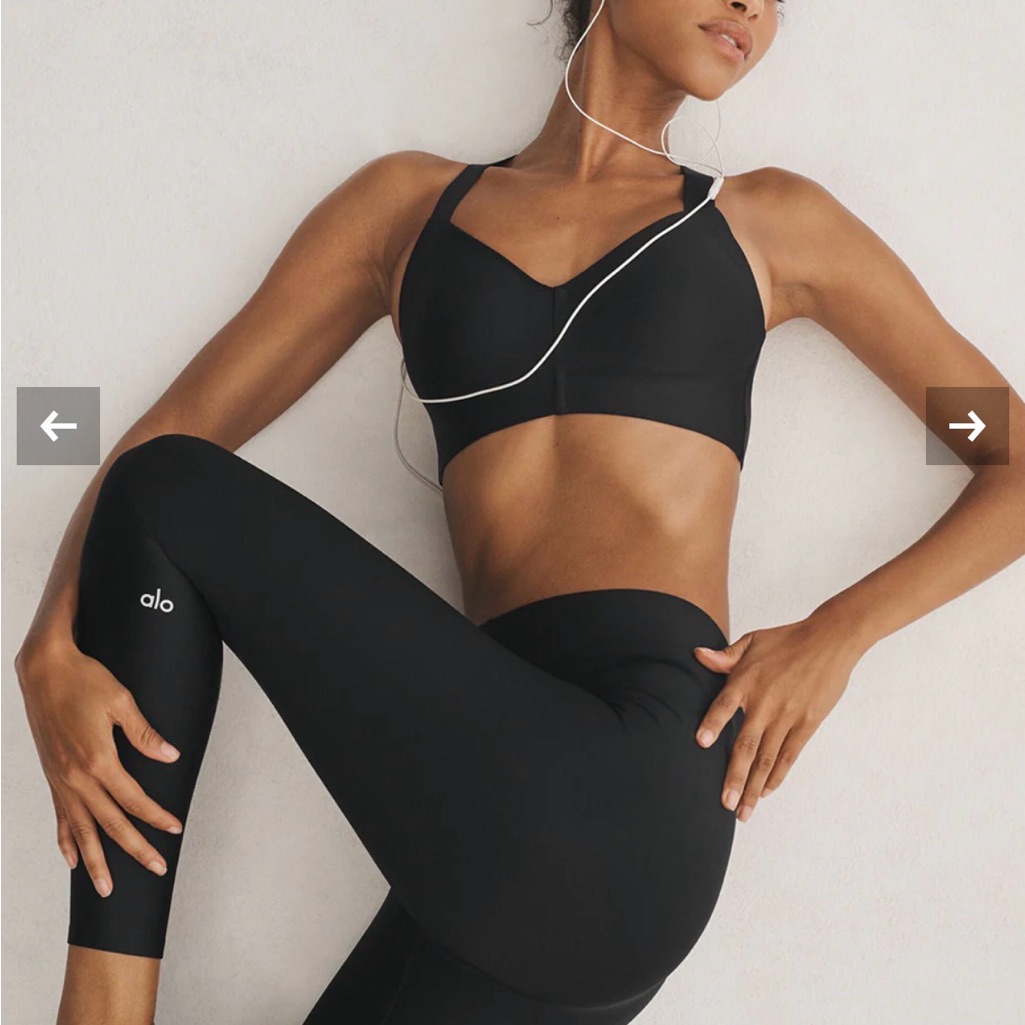 Alo Yoga Black 7/8 High-Waist Airlift Legging